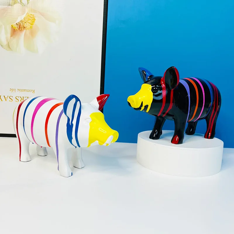 Creative Colorful Cute Piggy Ornament Resin Living Room Bedroom Office Animal Ornament Creative Toy Children Gift Desktop Decor
Creative Colorful Cute Piggy Ornament Resin Living Room Bedroom Office Animal Ornament Creative Toy Children Gift Desktop Decor