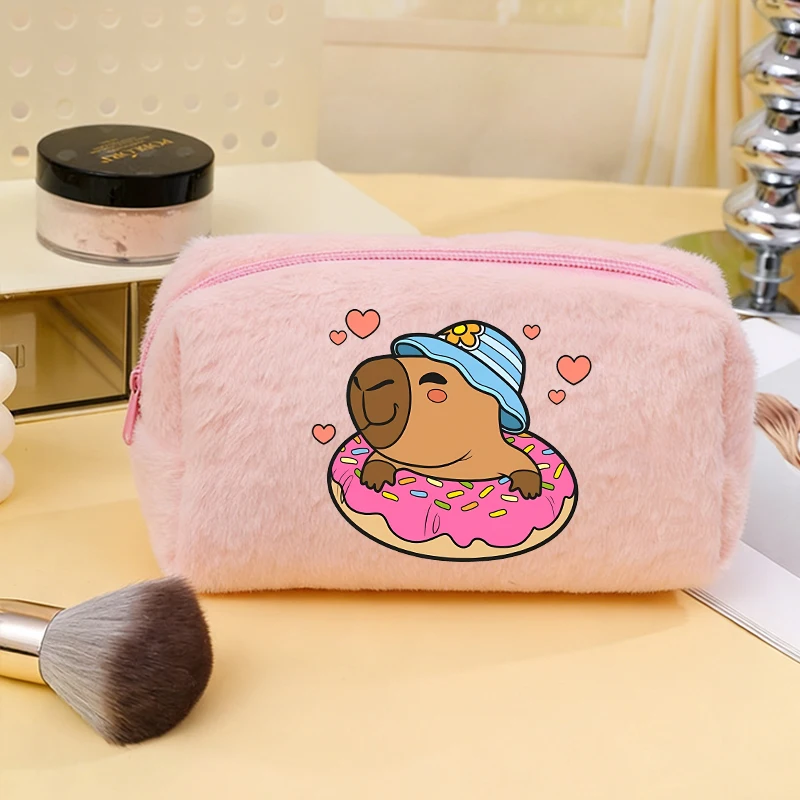 Capibara Good-looking Cosmetic Bag for Women Anime Cartoon Fashion Makeup Pouch Students Portable Washing Bags Simple Handbag
Capibara Good-looking Cosmetic Bag for Women Anime Cartoon Fashion Makeup Pouch Students Portable Washing Bags Simple Handbag