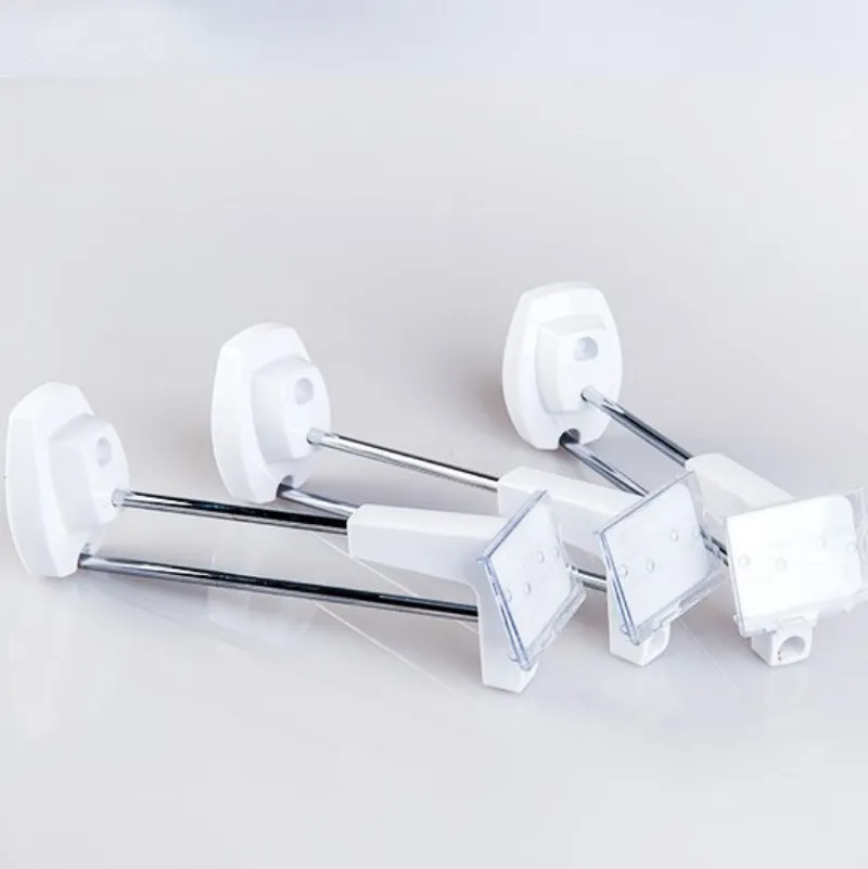 (100 pcs/pack ) white color 250mm length Slat wall/ peg boards hanging anti-theft security display hook
(100 pcs/pack ) white color 250mm length Slat wall/ peg boards hanging anti-theft security display hook