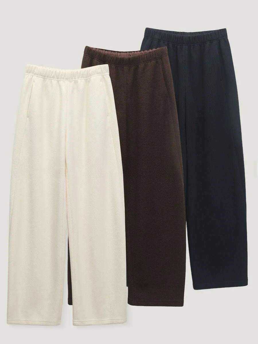 Dkchenpin Simple Loose Fit Straight Leg Pants Elastic Waist Anti-Wrinkle Thi Wide Leg Casual Trousers Winter New Sle
Dkchenpin Simple Loose Fit Straight Leg Pants Elastic Waist Anti-Wrinkle Thi Wide Leg Casual Trousers Winter New Sle