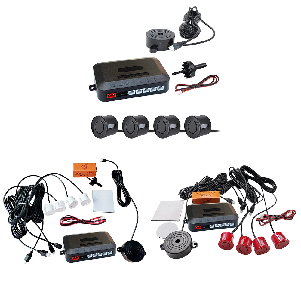 12V Car Parking Sensor Kit 4 Probe 22mm Backup Radar Sound Alert Reversing Radar Pure Buzzer No Display for Vehicle Automobile
12V Car Parking Sensor Kit 4 Probe 22mm Backup Radar Sound Alert Reversing Radar Pure Buzzer No Display for Vehicle Automobile