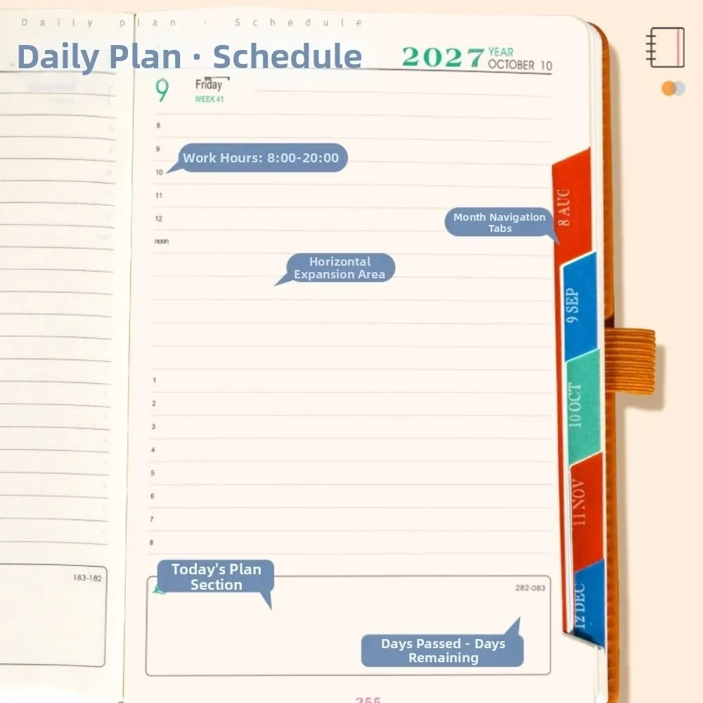 Multifunctional A5 2027 Schedule Book with Calendar Efficiency Manual 365 Day Planner English To Do List Notepad Students
Multifunctional A5 2027 Schedule Book with Calendar Efficiency Manual 365 Day Planner English To Do List Notepad Students