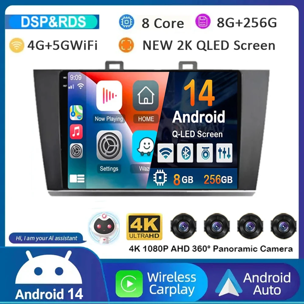 Android 14 Carplay Auto Car Radio For Subaru Outback Legacy 2014 2015 2016 2017 2018 Multimedia Player GPS 4G WIFI Stereo BT DSP
Android 14 Carplay Auto Car Radio For Subaru Outback Legacy 2014 2015 2016 2017 2018 Multimedia Player GPS 4G WIFI Stereo BT DSP