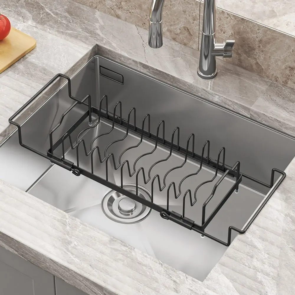 Non-Slip Expandable Dish Drying Rack Large Capacity Draining Sink Drain Rack Space Saving with Cutlery Holder
Non-Slip Expandable Dish Drying Rack Large Capacity Draining Sink Drain Rack Space Saving with Cutlery Holder