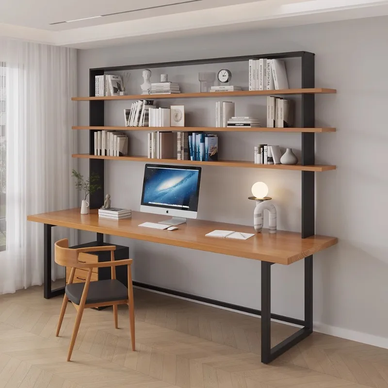 Solid wood desk bookshelf children primary and secondary school students integrated table bedroom study work table writing desk
Solid wood desk bookshelf children primary and secondary school students integrated table bedroom study work table writing desk