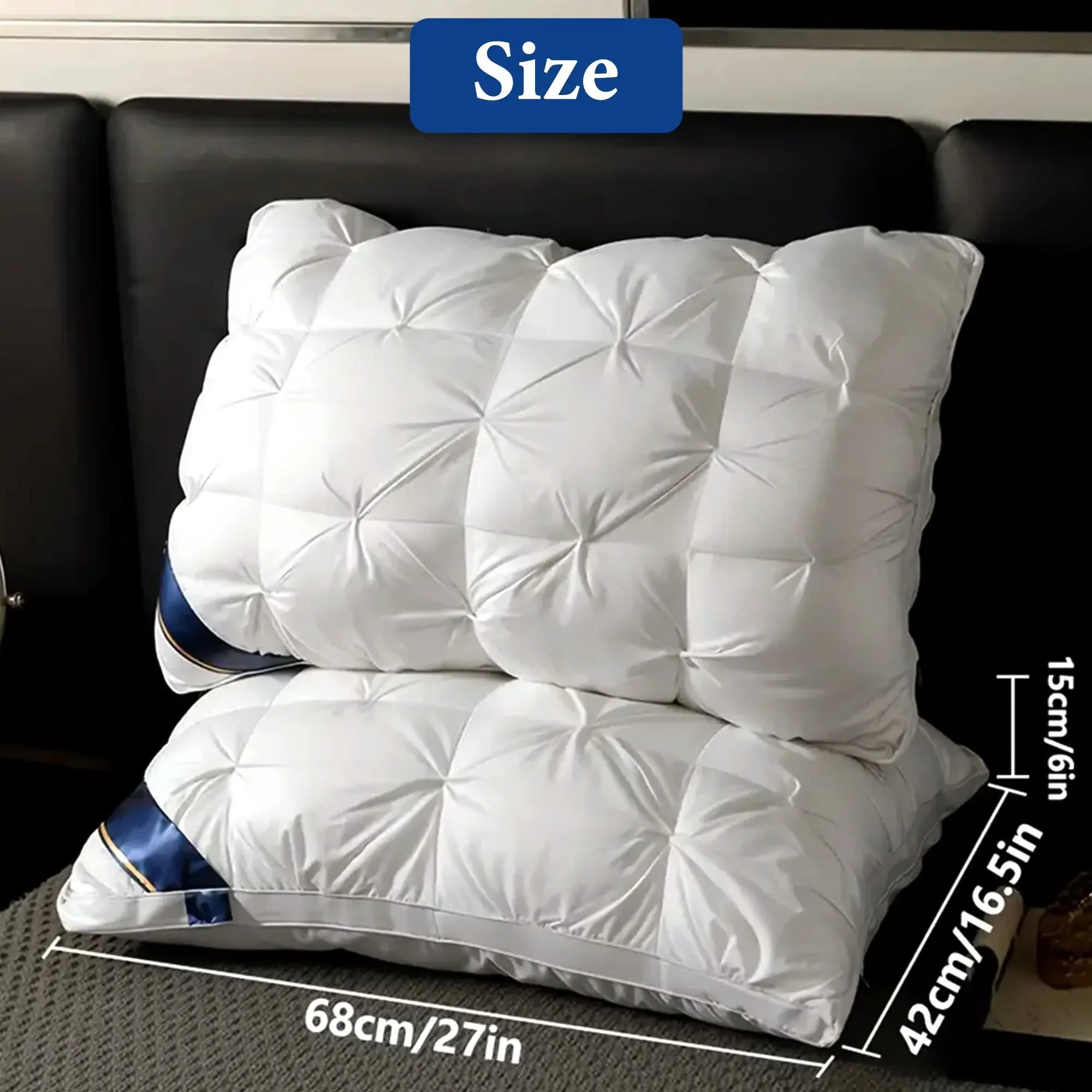 Luxury 5-Star Hotel Quality Pillows,Buy 1 Get 1 Free ,Bright White Soft Comfortable Luxury Pillows In Full & Queen Size,Ultra-Fluffy Soft Down Alternative Fill
Luxury 5-Star Hotel Quality Pillows,Buy 1 Get 1 Free ,Bright White Soft Comfortable Luxury Pillows In Full & Queen Size,Ultra-Fluffy Soft Down Alternative Fill