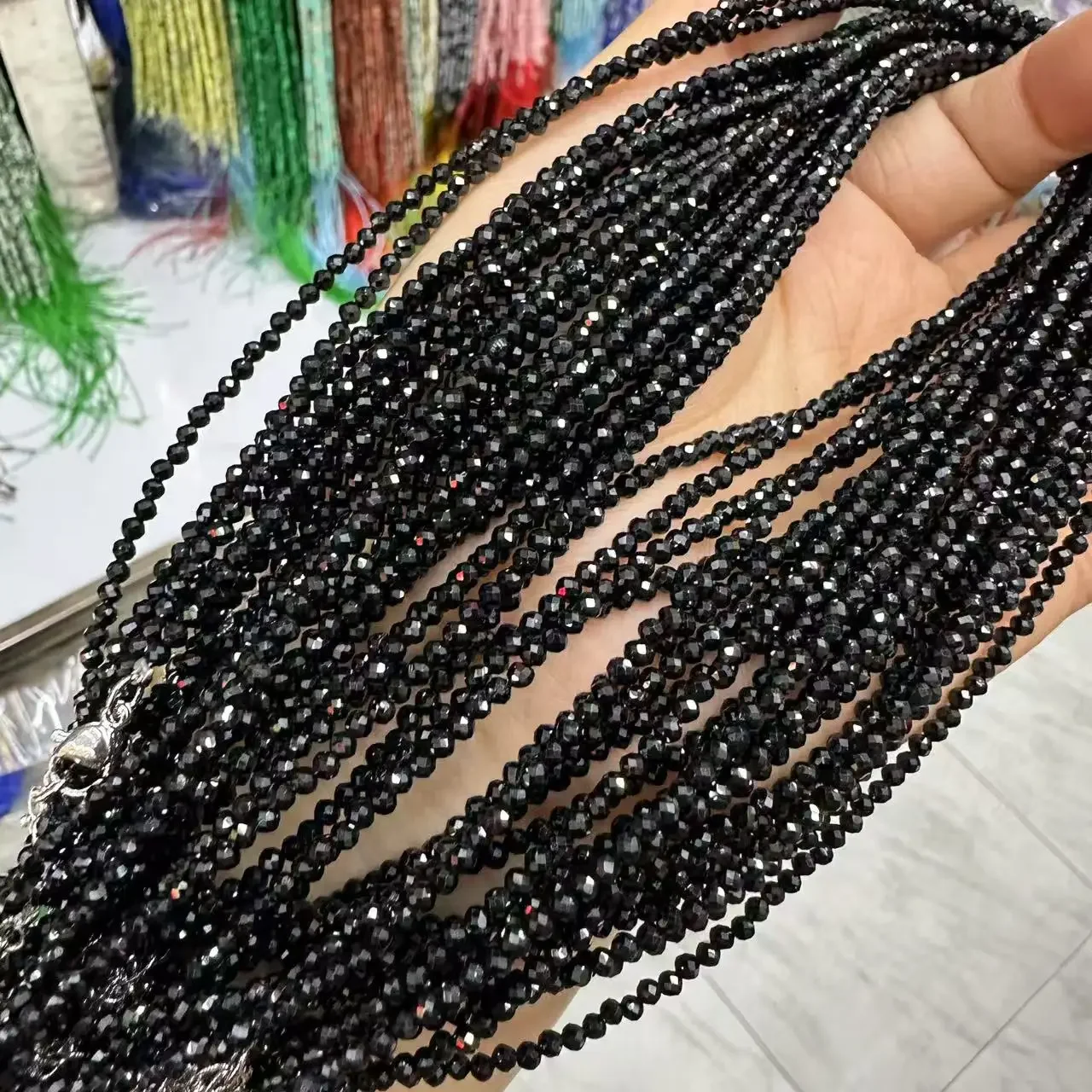 Natural Black Spinel Faceted Round Beads Loose Beads for Women Jewelry Making DIY Bracelet Necklace 38cm Accessories Wholesale
Natural Black Spinel Faceted Round Beads Loose Beads for Women Jewelry Making DIY Bracelet Necklace 38cm Accessories Wholesale