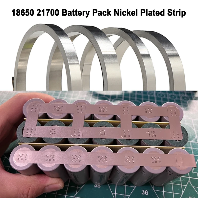 18650 Battery Nickel Plated Strip Li-ion Connector 0.1mm 0.12mm 0.15mm 0.2mm Spot Welder Steel Belt Battery Connectors 10m/Roll
18650 Battery Nickel Plated Strip Li-ion Connector 0.1mm 0.12mm 0.15mm 0.2mm Spot Welder Steel Belt Battery Connectors 10m/Roll