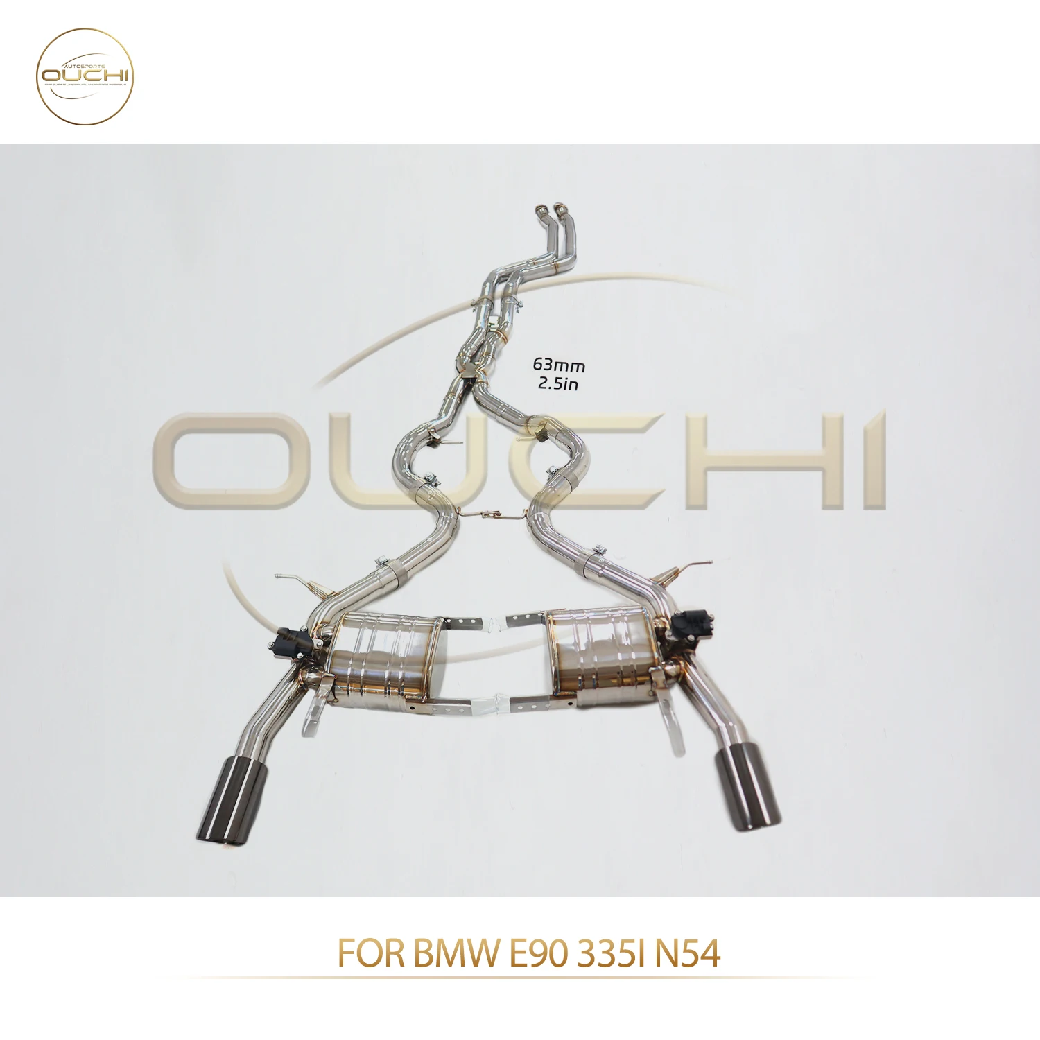 OUCHI Factory Direct Sales Performance Catback for BMW E90 335i N54 SS304 Electronic Valve Double Drums
OUCHI Factory Direct Sales Performance Catback for BMW E90 335i N54 SS304 Electronic Valve Double Drums