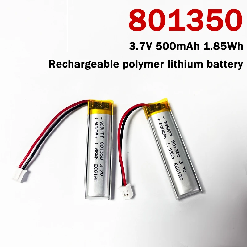 801350 3.7V 500mAh Rechargeable Lithium Polymer Batteries for Speaker Bluetooth Headset Headphones MP3 MP4 GPS DVD E-book
801350 3.7V 500mAh Rechargeable Lithium Polymer Batteries for Speaker Bluetooth Headset Headphones MP3 MP4 GPS DVD E-book
