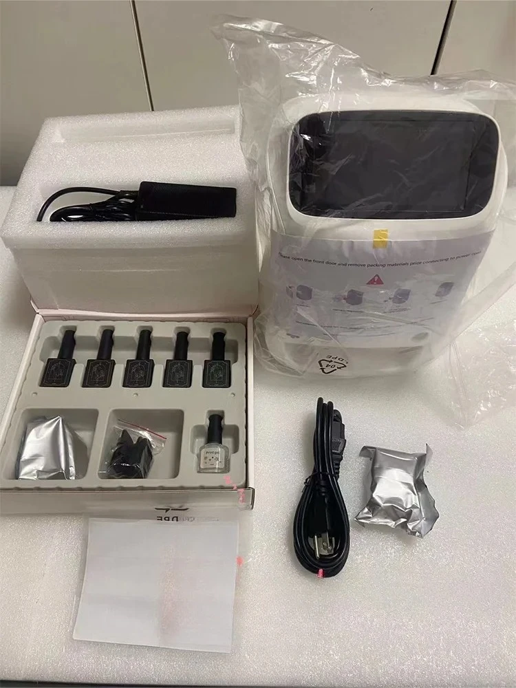 Digital DIY 3D Nail Painting Machine Por Smart Paint Fully Automatic Nail Sticker Printing 1200 DPI 10s Quick Printing