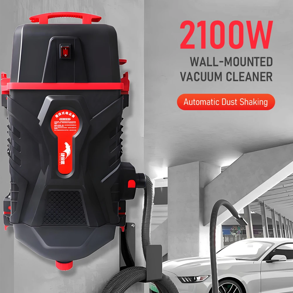 2100W Vacuum Cleaner High Power Wall-Mounted Vacuum Cleaner with Automatic Dust Shaking Function for Garage and Workshop
2100W Vacuum Cleaner High Power Wall-Mounted Vacuum Cleaner with Automatic Dust Shaking Function for Garage and Workshop