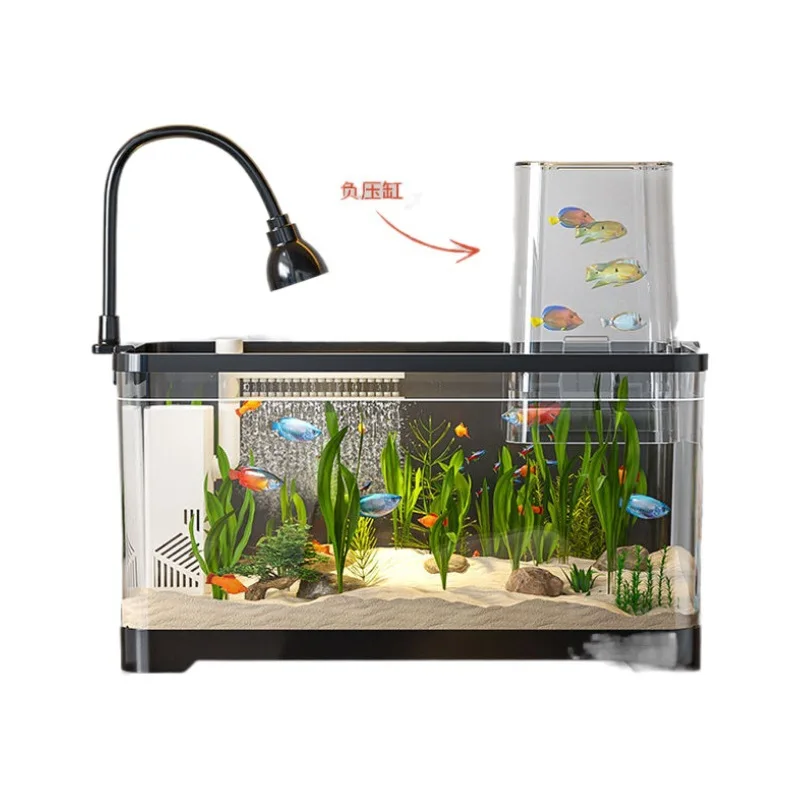New negative pressure tank landscaping desktop fish tank living room aquarium peacock zebrafish special golden
New negative pressure tank landscaping desktop fish tank living room aquarium peacock zebrafish special golden