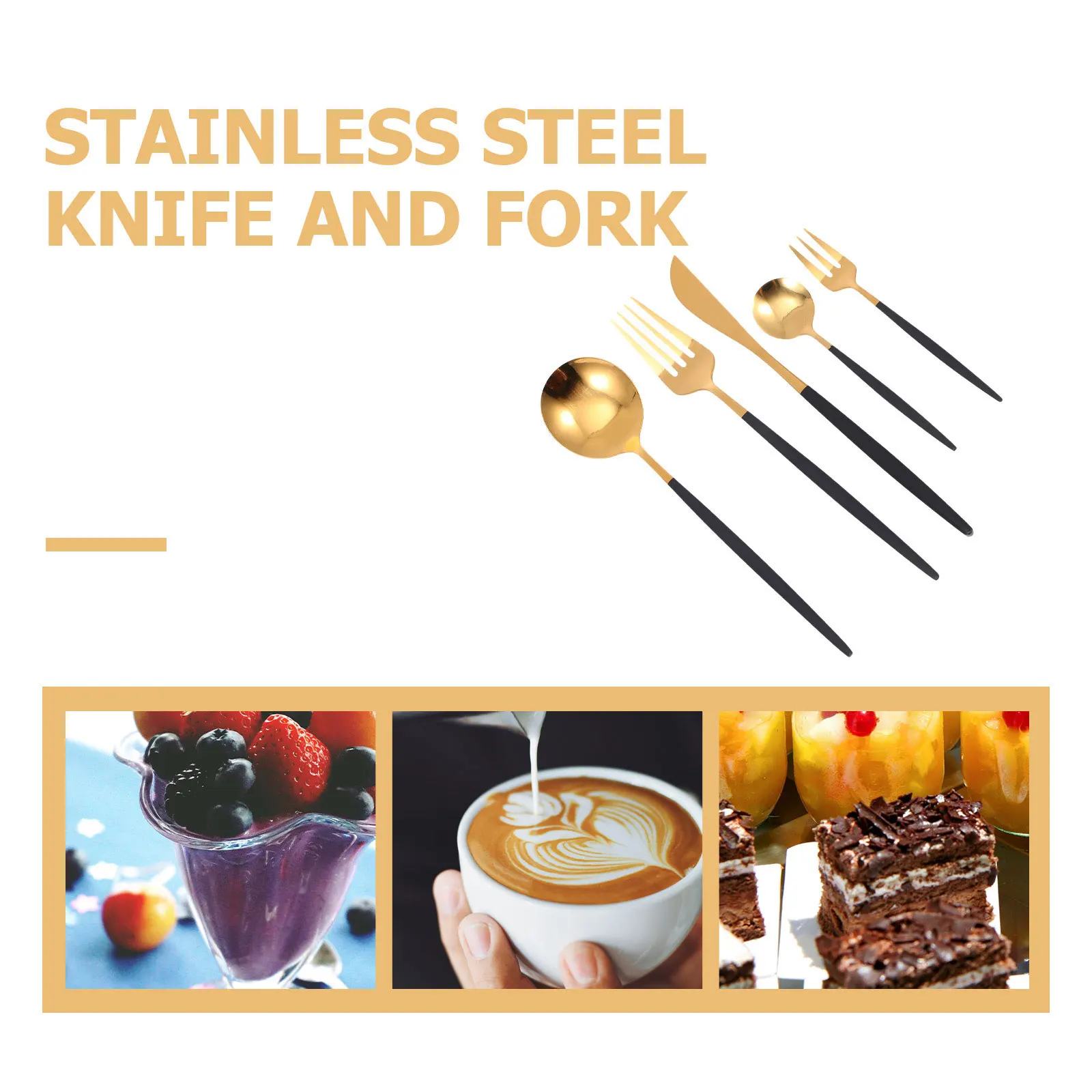 Five Piece Stainless Steel Tableware Set Rustproof Spoon Fork Knife Kitchen Supplies Simple Fashionable Dining Tools
Five Piece Stainless Steel Tableware Set Rustproof Spoon Fork Knife Kitchen Supplies Simple Fashionable Dining Tools