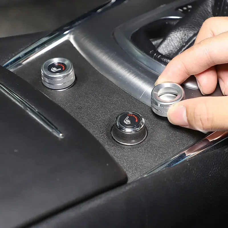 For Infiniti G25 G27 G37 2007-2013 Aluminum Alloy Silver Car Seat Heating Knob Ring Cover Trim Sticker Car Accessories
For Infiniti G25 G27 G37 2007-2013 Aluminum Alloy Silver Car Seat Heating Knob Ring Cover Trim Sticker Car Accessories