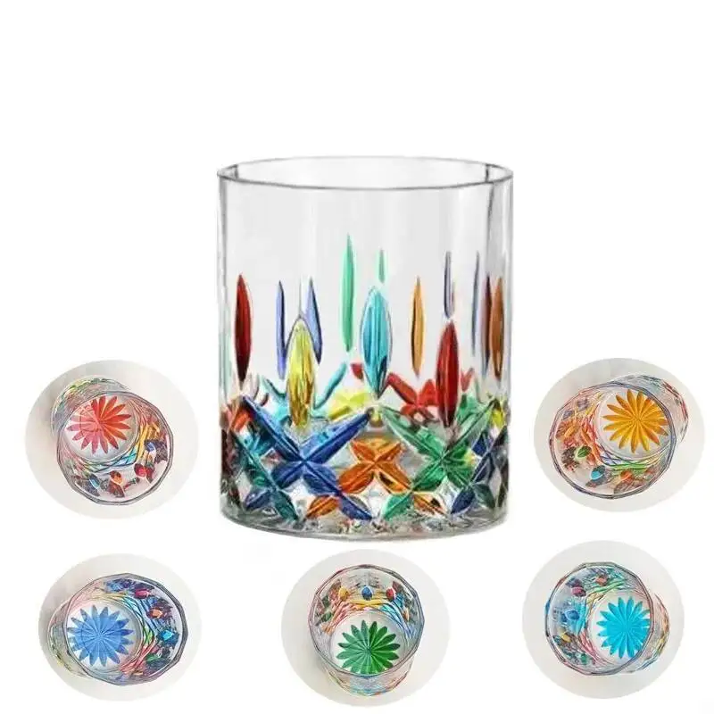Designer Cup Colorful Jewelry Whiskey Glass Vintage Italian Collection Art Wineglass Venice Enamel Whisky Tumbler Brandy Snifter
Designer Cup Colorful Jewelry Whiskey Glass Vintage Italian Collection Art Wineglass Venice Enamel Whisky Tumbler Brandy Snifter
