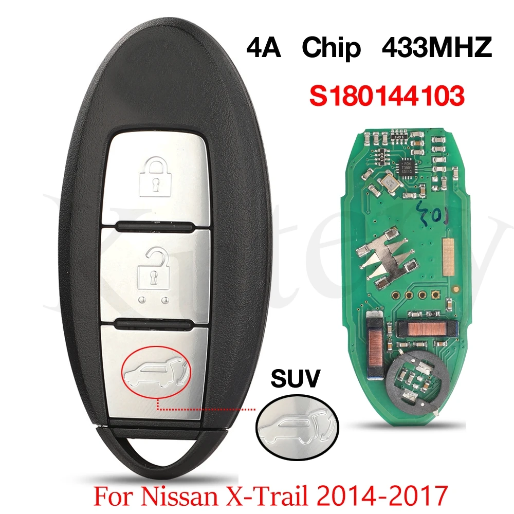 Jingyuqin 3BTN 315 МГц 4A чип удаленный автомобильный ключ для Nissan Xtrail X-Trail Rogue 2014-2017 285E3-4CE0C S 180144103 С 180144101
Jingyuqin 3BTN 315 МГц 4A чип удаленный автомобильный ключ для Nissan Xtrail X-Trail Rogue 2014-2017 285E3-4CE0C S 180144103 С 180144101