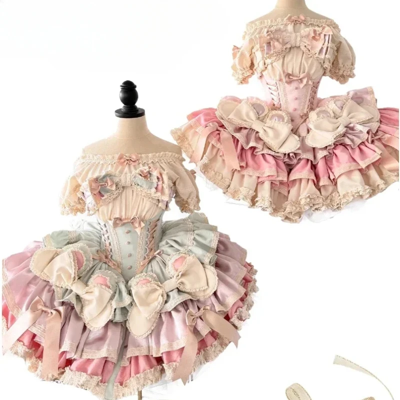 2025 New Birthday Gift Cosplay Lolita Dress Women Girls Sweet Big Bow Strapless Princess Dresses 2024 Spring Summer Party Dress
2025 New Birthday Gift Cosplay Lolita Dress Women Girls Sweet Big Bow Strapless Princess Dresses 2024 Spring Summer Party Dress