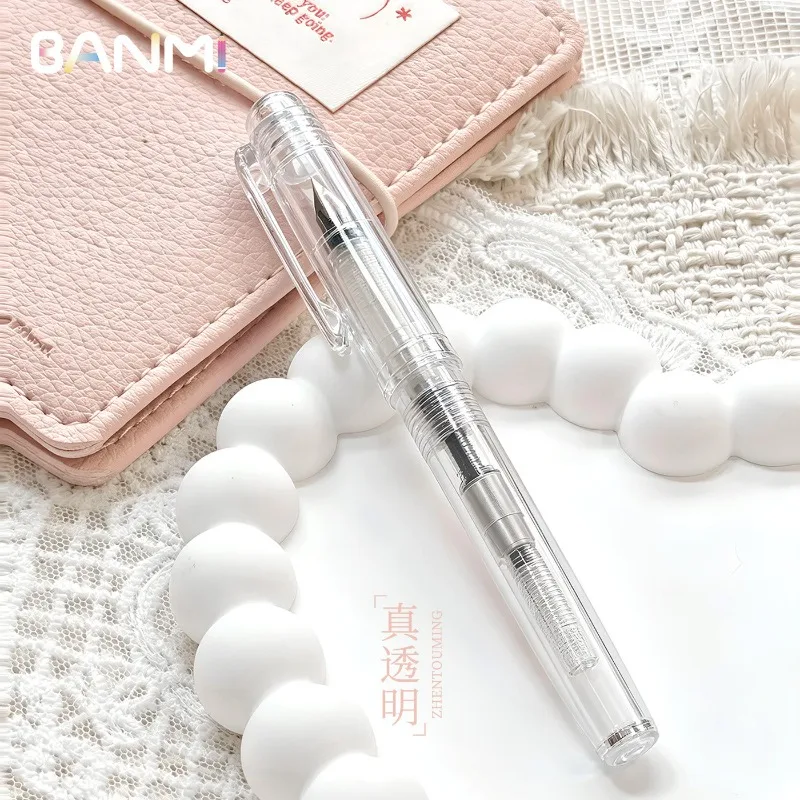 BANMI Transparent Fountain Pen Student Calligraphy Posture Correction Pen with Colorful Ink School Office Supplies Stationery
BANMI Transparent Fountain Pen Student Calligraphy Posture Correction Pen with Colorful Ink School Office Supplies Stationery