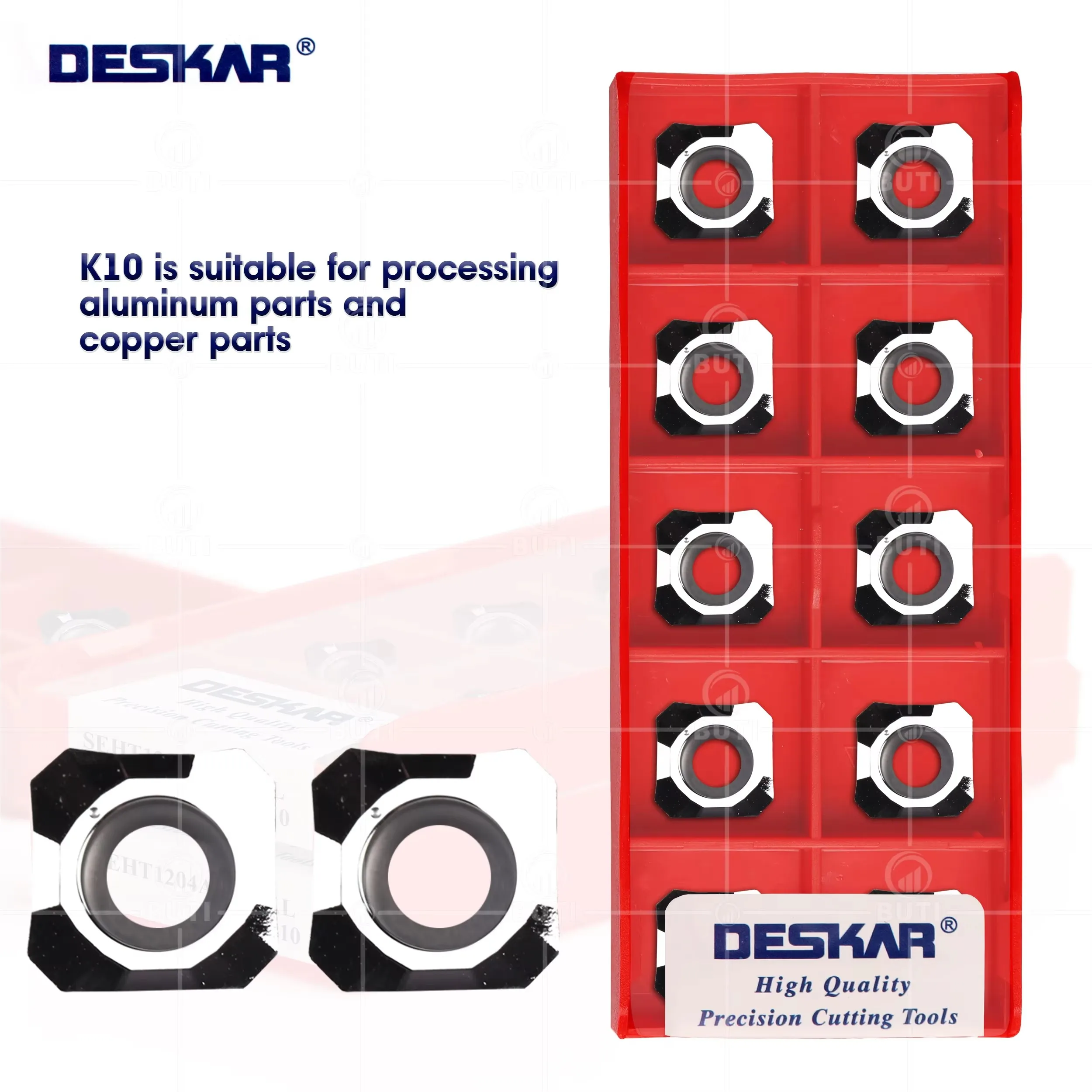 DESKAR 100% Original SEHT1204AFFN AL K10 Milling Series Aluminum Blade CNC Lathe Tool Machining Aluminum And Copper Cutting Tool
DESKAR 100% Original SEHT1204AFFN AL K10 Milling Series Aluminum Blade CNC Lathe Tool Machining Aluminum And Copper Cutting Tool