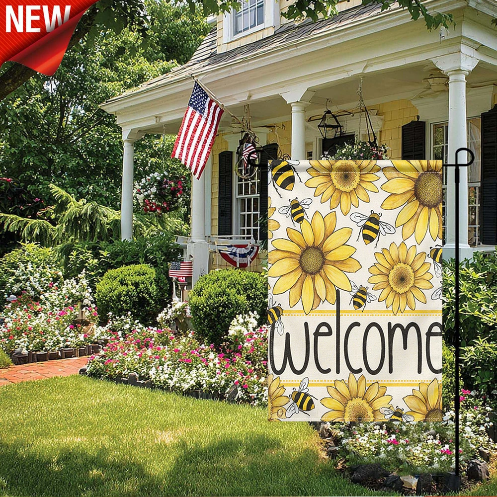 1PC, Welcome Sunflower Bee Garden Flag Double Sided Outdoor Decorative Yard Flag for Patio Lawn Farmhouse
1PC, Welcome Sunflower Bee Garden Flag Double Sided Outdoor Decorative Yard Flag for Patio Lawn Farmhouse