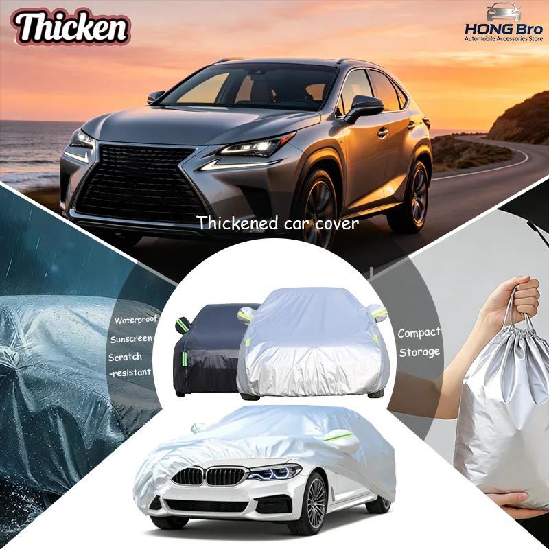 For Lexus NX200t NX300h Full Car Cover Outdoor Snow Cover, Sunshade, Waterproof & Dustproof, Oxford Fabric Auto Accessories
For Lexus NX200t NX300h Full Car Cover Outdoor Snow Cover, Sunshade, Waterproof & Dustproof, Oxford Fabric Auto Accessories