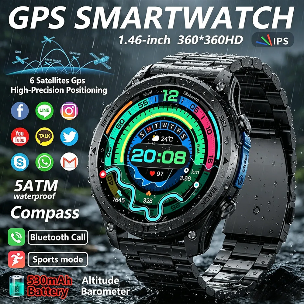 2026 New T-Rex 3 Military GPS Smart Watch Men Support GNSS Swim Waterproof Compass Altimeter BT Call Outdoor Sports Smart Watch
2026 New T-Rex 3 Military GPS Smart Watch Men Support GNSS Swim Waterproof Compass Altimeter BT Call Outdoor Sports Smart Watch