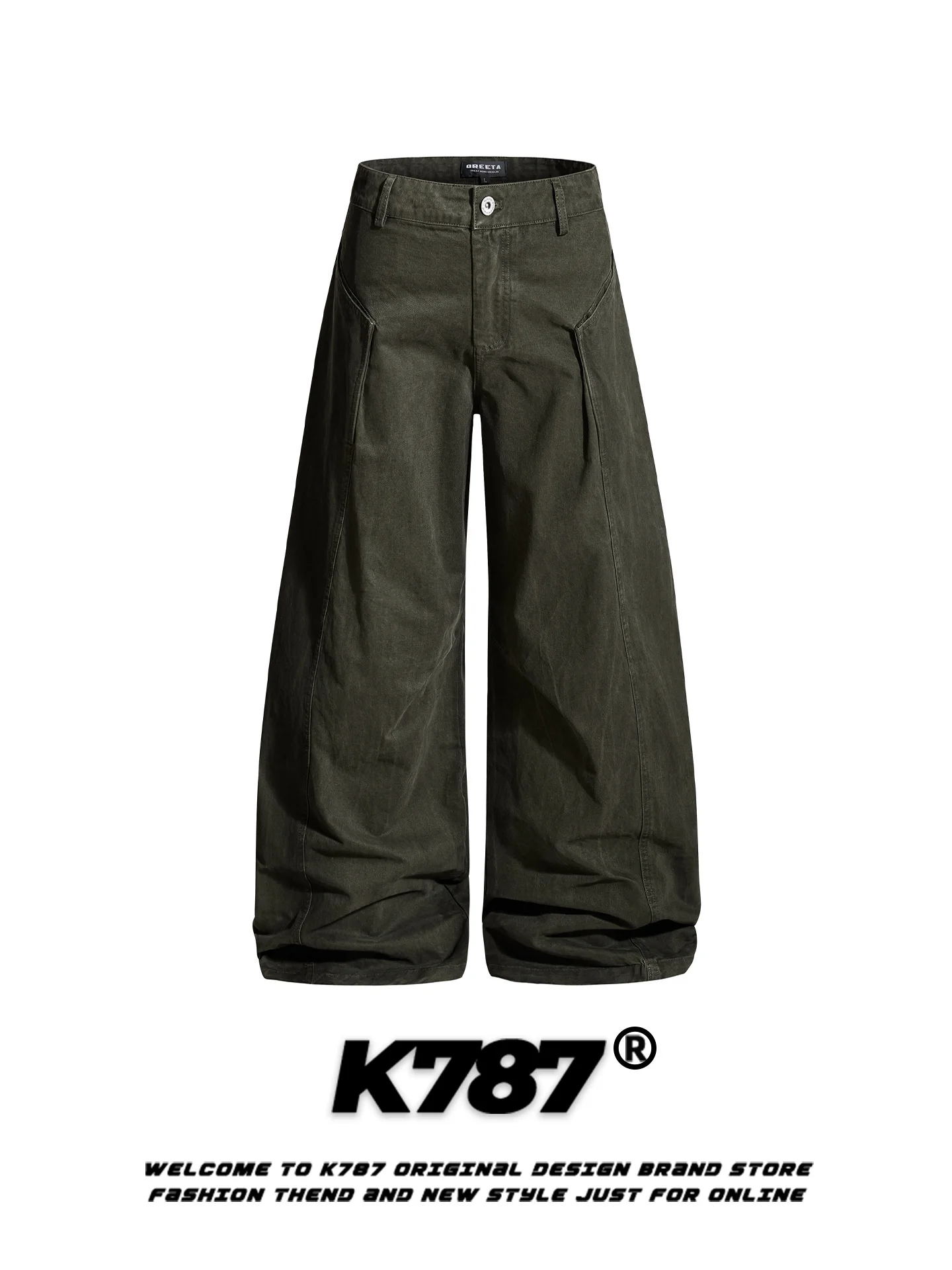 K787 American Retro Pleated Sewn Line Knife Pants Men Women Casual Loose High Waist Coffee Wide Leg Long Trousers
K787 American Retro Pleated Sewn Line Knife Pants Men Women Casual Loose High Waist Coffee Wide Leg Long Trousers