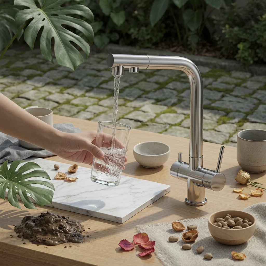 Three-Way Kitchen Tap doubleChannel Kitchen Faucet with Water Filter Faucet with Pull-out Spray 360° Swivel Flexible
Three-Way Kitchen Tap doubleChannel Kitchen Faucet with Water Filter Faucet with Pull-out Spray 360° Swivel Flexible