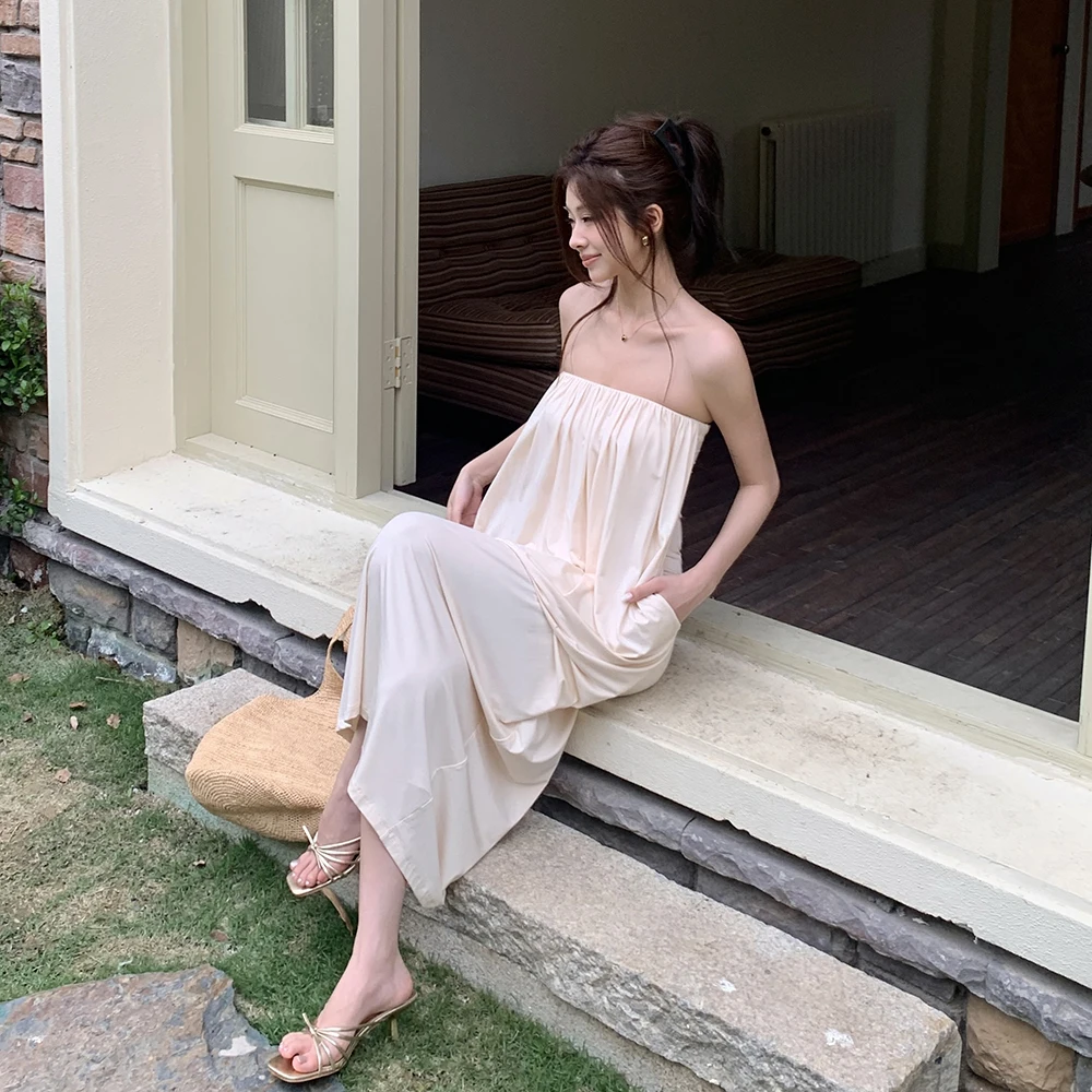 2026 Spring Summer New Style Vacation Loose Comfortable Long Dress Modal Tube Top Dress Versatile Fashionable Modal Fiber 95%
2026 Spring Summer New Style Vacation Loose Comfortable Long Dress Modal Tube Top Dress Versatile Fashionable Modal Fiber 95%