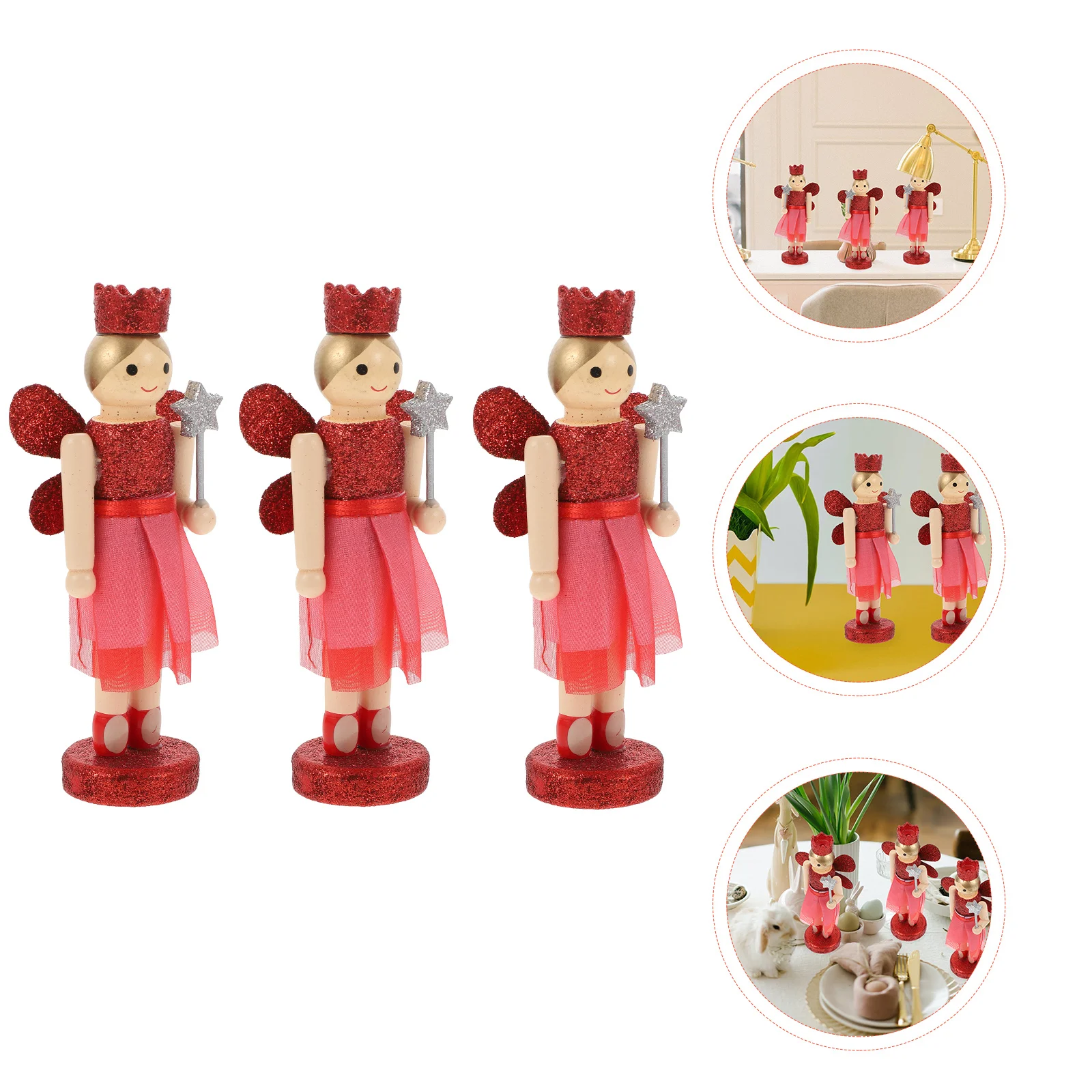 3 Pcs Christmas Nutcracker Ornament Nutcrackers Desk Statue Tumbler Cartoon Decor Decorations Outdoor
3 Pcs Christmas Nutcracker Ornament Nutcrackers Desk Statue Tumbler Cartoon Decor Decorations Outdoor