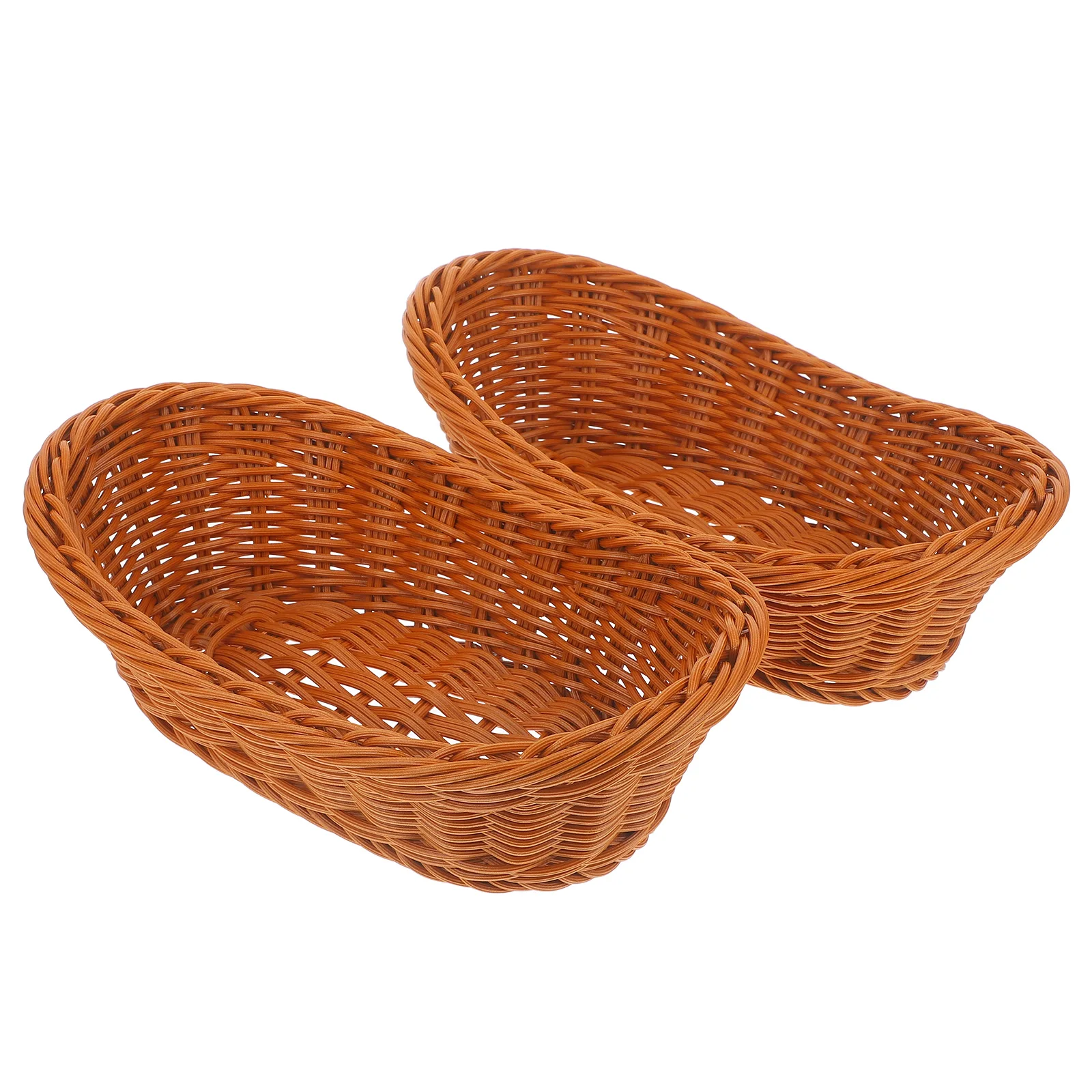 2 Pcs Baskets Fruit Basket Rustic Fruit Storage Containers 26x16x8 5cm Bread Snack Holder Kitchen Gadgets Reusable
2 Pcs Baskets Fruit Basket Rustic Fruit Storage Containers 26x16x8 5cm Bread Snack Holder Kitchen Gadgets Reusable