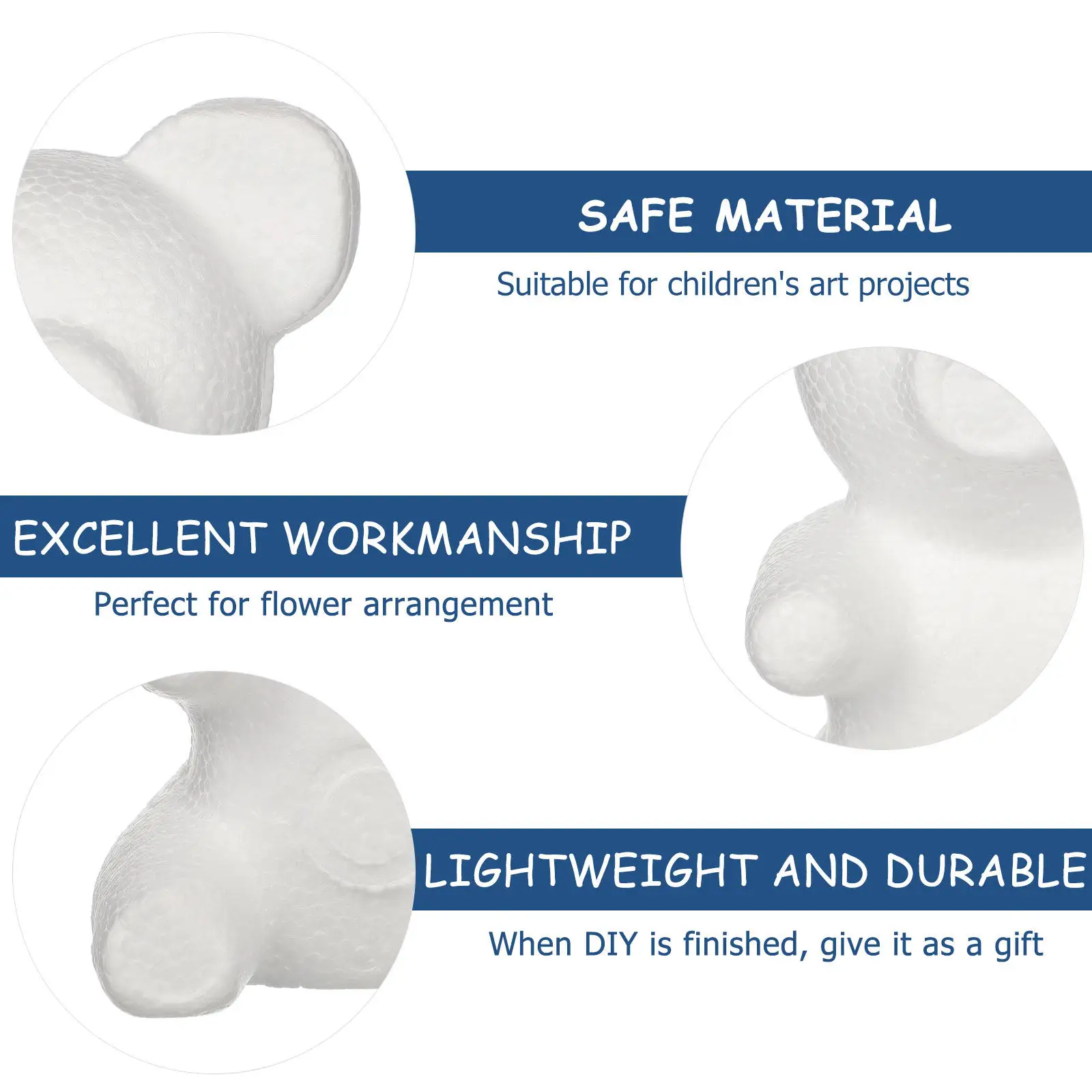 Best Seller 6Pcs 20cm White Foam Bear Molds, DIY Modelling Bear Blanks for Flower Arranging,Valentine's Day/Wedding Party Decor
Best Seller 6Pcs 20cm White Foam Bear Molds, DIY Modelling Bear Blanks for Flower Arranging,Valentine's Day/Wedding Party Decor