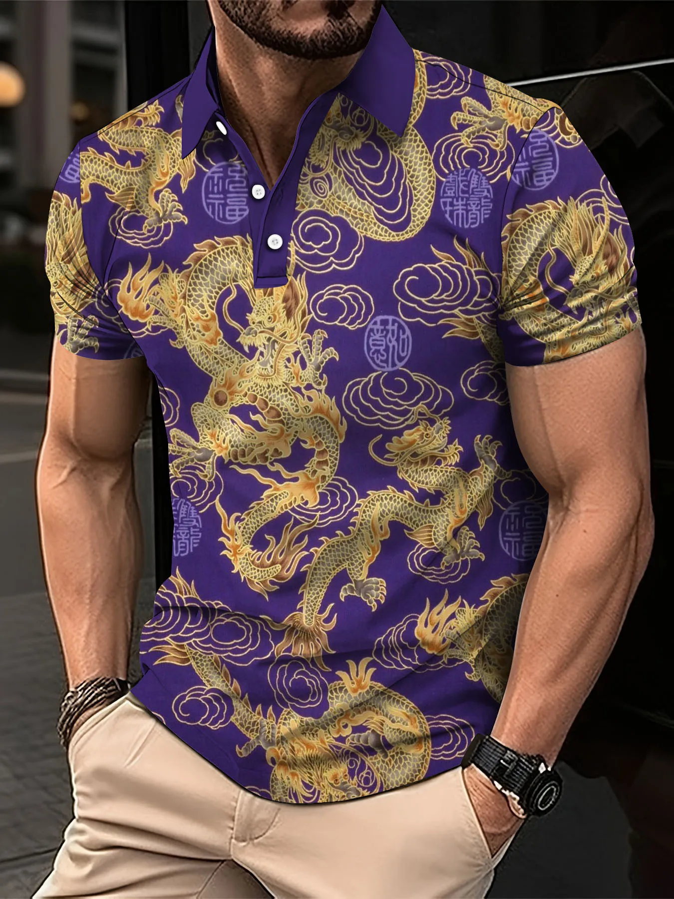 Men's New Dragon T-Shirt Fashion 3D Printed Polo Shirt Animal Pattern Short-Sleeved Streetwear Tees Summer Casual Men's Tops
Men's New Dragon T-Shirt Fashion 3D Printed Polo Shirt Animal Pattern Short-Sleeved Streetwear Tees Summer Casual Men's Tops