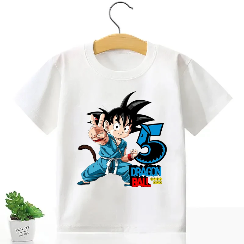 Dragon Ball Goku Children'sT-shirts Cartoon Birthday Number 1-10 Printed T-shirt Boys Cotton Short Sleeves Tops Kids Clothing
Dragon Ball Goku Children'sT-shirts Cartoon Birthday Number 1-10 Printed T-shirt Boys Cotton Short Sleeves Tops Kids Clothing
