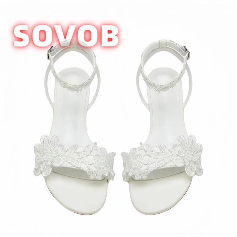 Women's Wedding Flat Sandals,White Lace Floral Open-Toe Sandals, Elegant Buckle Slingback Sandals,Bridal Wedding Shoes for Women
Women's Wedding Flat Sandals,White Lace Floral Open-Toe Sandals, Elegant Buckle Slingback Sandals,Bridal Wedding Shoes for Women