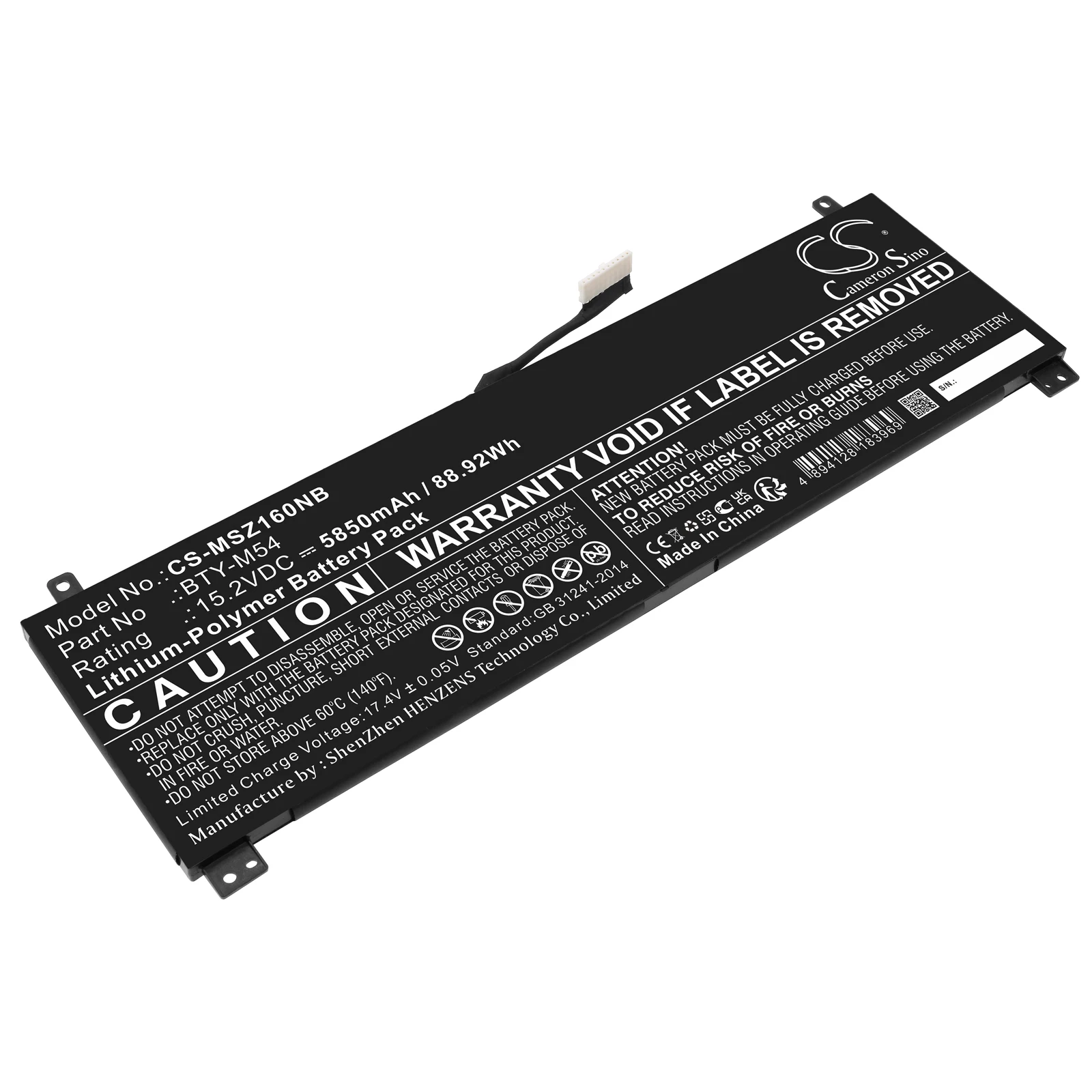 Сменный аккумулятор CS для MSICreator Z16 A11UET-031UK, Creator Z16 A11UE-088XES, Creator Z16 A11
Сменный аккумулятор CS для MSICreator Z16 A11UET-031UK, Creator Z16 A11UE-088XES, Creator Z16 A11
