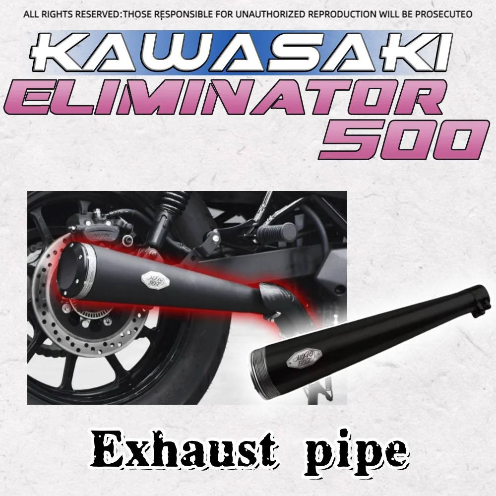 For Kawasaki Eliminator 500 right side single outlet trap exhaust pipe tail section / middle section retro sound wave accessorie
For Kawasaki Eliminator 500 right side single outlet trap exhaust pipe tail section / middle section retro sound wave accessorie