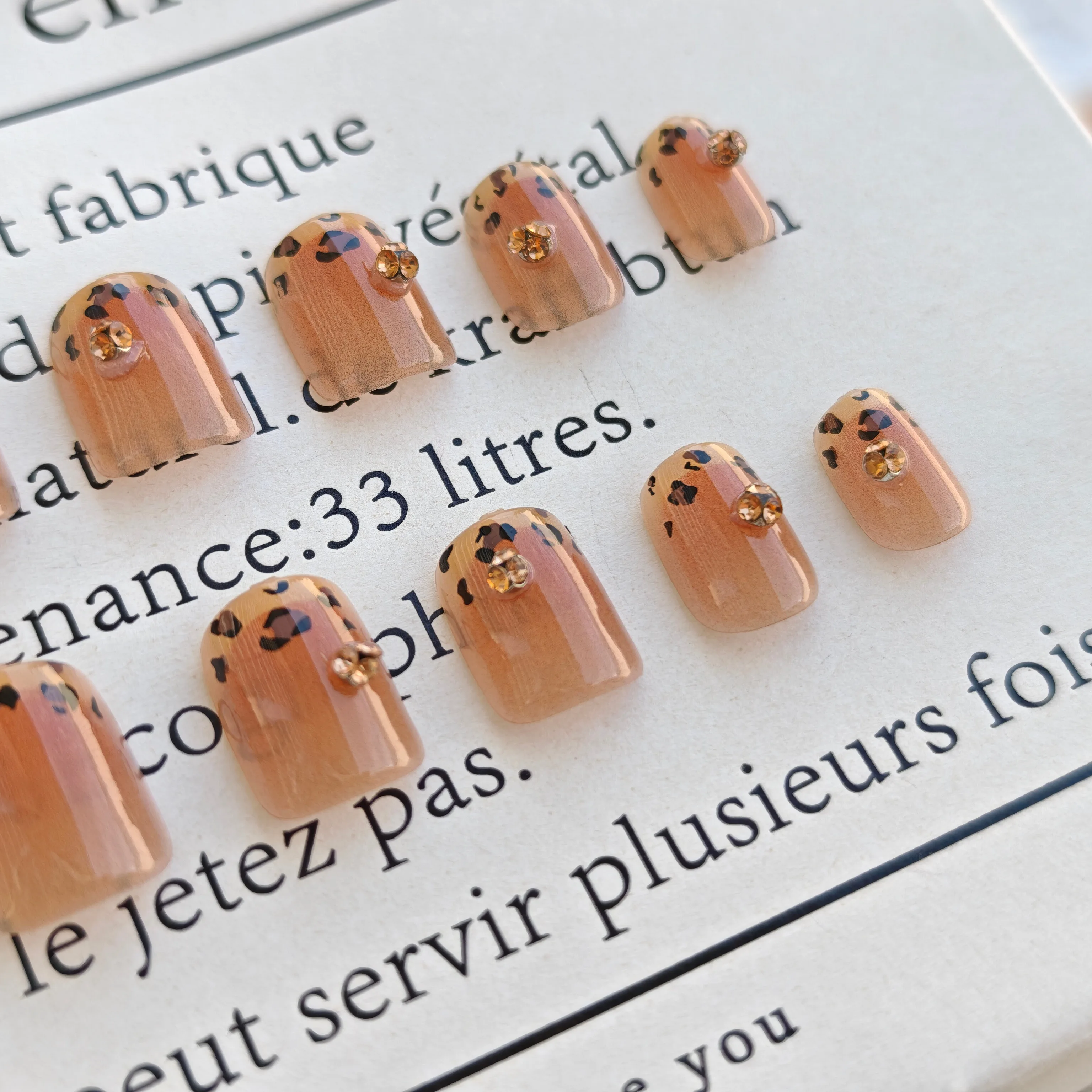 30pc French Maillard Leopard Prints Nails French European Square Press-Ons Fashion Short Length & Mix Sizes
30pc French Maillard Leopard Prints Nails French European Square Press-Ons Fashion Short Length & Mix Sizes
