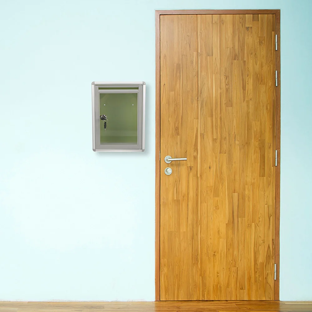 2pcs Transparent Mailbox Small Grey Aluminum Wall Mounted Apartment Ballot Box Suggestion Letter Metal Mailbox with Lock
2pcs Transparent Mailbox Small Grey Aluminum Wall Mounted Apartment Ballot Box Suggestion Letter Metal Mailbox with Lock