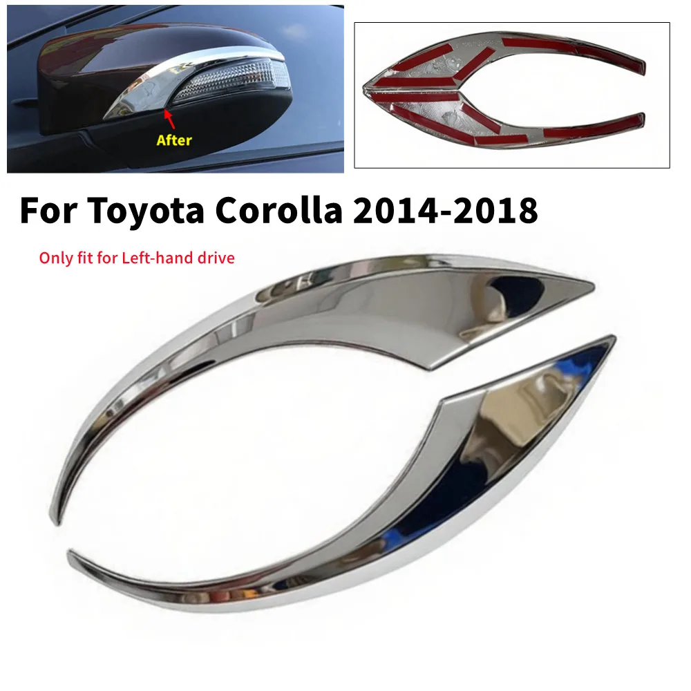 For Toyota Corolla 2014 2015 2016 2017 2018 Car Rearview Side Door Mirror Pillar Stripe Cover Wing Exterior Trim ABS Chrome
For Toyota Corolla 2014 2015 2016 2017 2018 Car Rearview Side Door Mirror Pillar Stripe Cover Wing Exterior Trim ABS Chrome