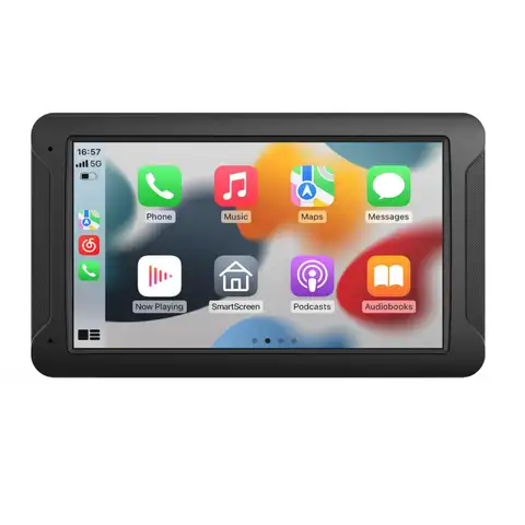 7 Inch Touch Screen Radio for Car Supporting Carplay & Android Auto，Portable Wireless Carplay Screen for Car,Car Audio Receiver