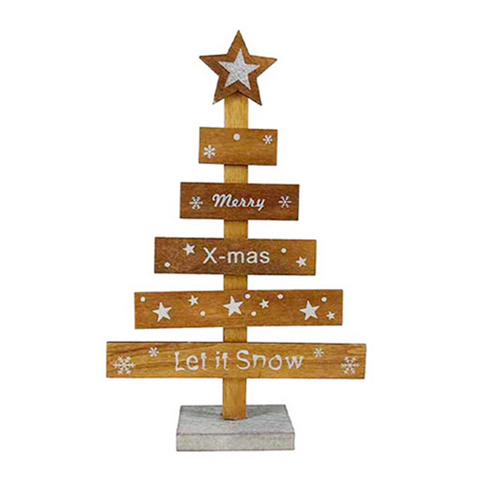Wooden Christmas nament Mini Xmas Decor Elegant Pentagram Blessing Home Party Reusable Desktop
Wooden Christmas nament Mini Xmas Decor Elegant Pentagram Blessing Home Party Reusable Desktop
