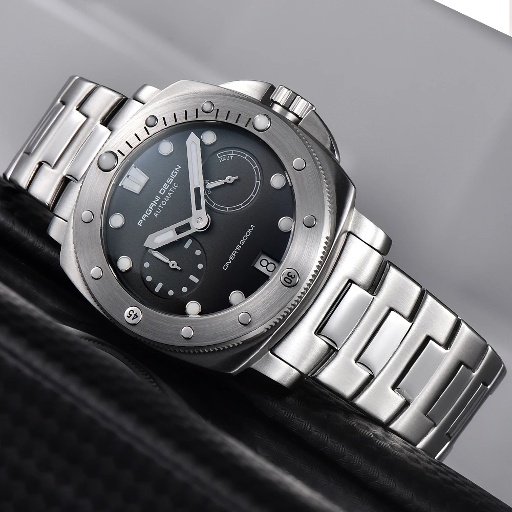 PAGANI DESIGN PD1767 Men's Automatic Mechanical Wristwatch Stainless Steel Strap Sapphire Crystal Diving Waterproof reloj hombre
PAGANI DESIGN PD1767 Men's Automatic Mechanical Wristwatch Stainless Steel Strap Sapphire Crystal Diving Waterproof reloj hombre