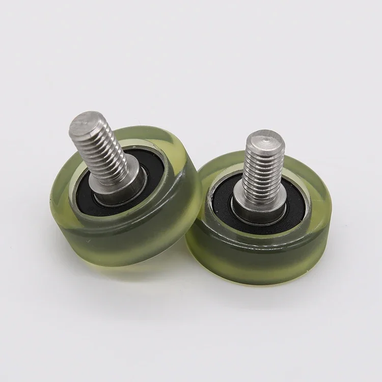 1pc M8 thread rubber pulley Polyurethane plastic-coated bearing roller PU60830-11C1.5L15 wear-resistant mute bearing wheel
1pc M8 thread rubber pulley Polyurethane plastic-coated bearing roller PU60830-11C1.5L15 wear-resistant mute bearing wheel