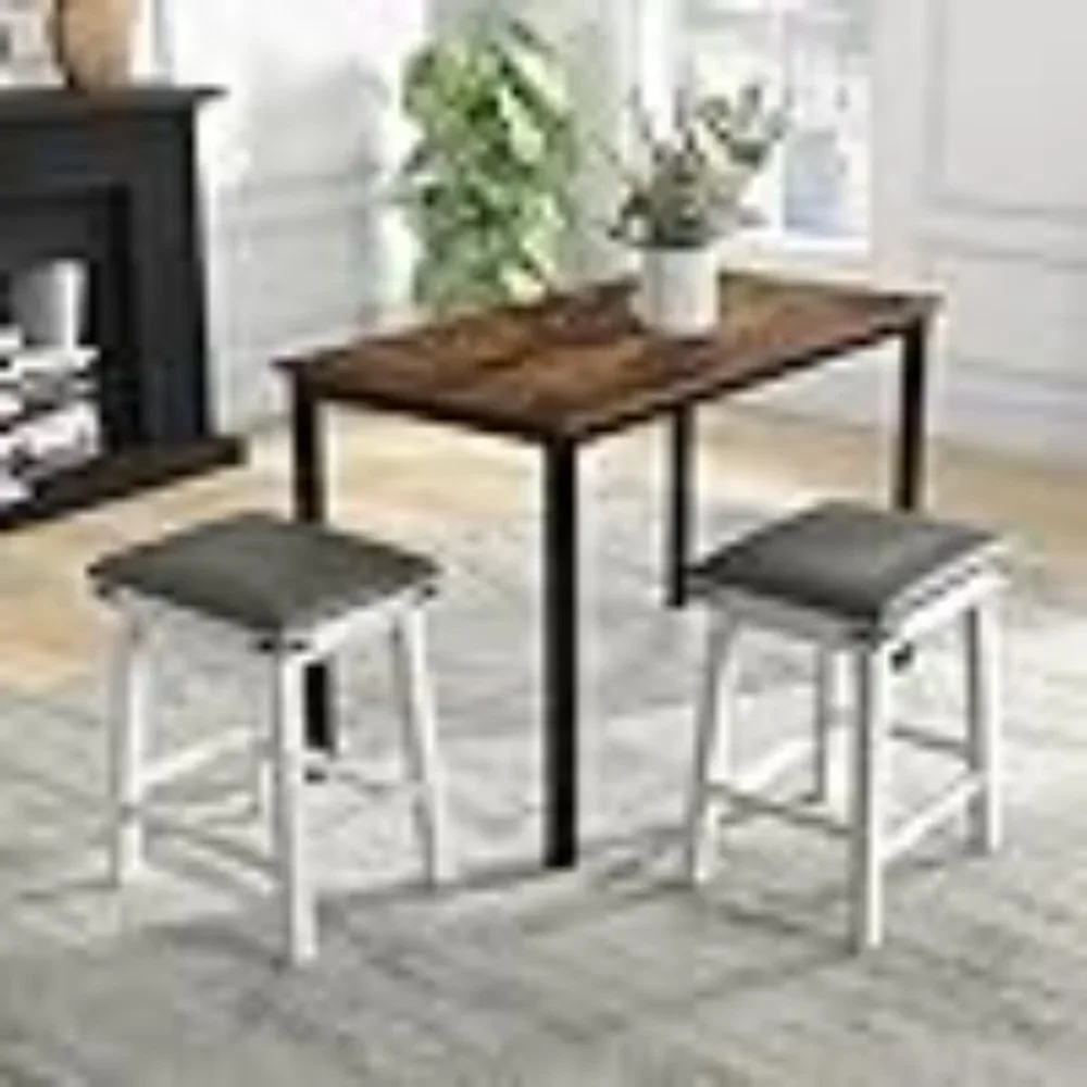 24” Bar Stools Set of 2, Padded Dining Stools with Rubber Wood & Acacia Wood Frame, Counter Height Barstools for Kitchen, Dining Room, Restaurant, White
24” Bar Stools Set of 2, Padded Dining Stools with Rubber Wood & Acacia Wood Frame, Counter Height Barstools for Kitchen, Dining Room, Restaurant, White