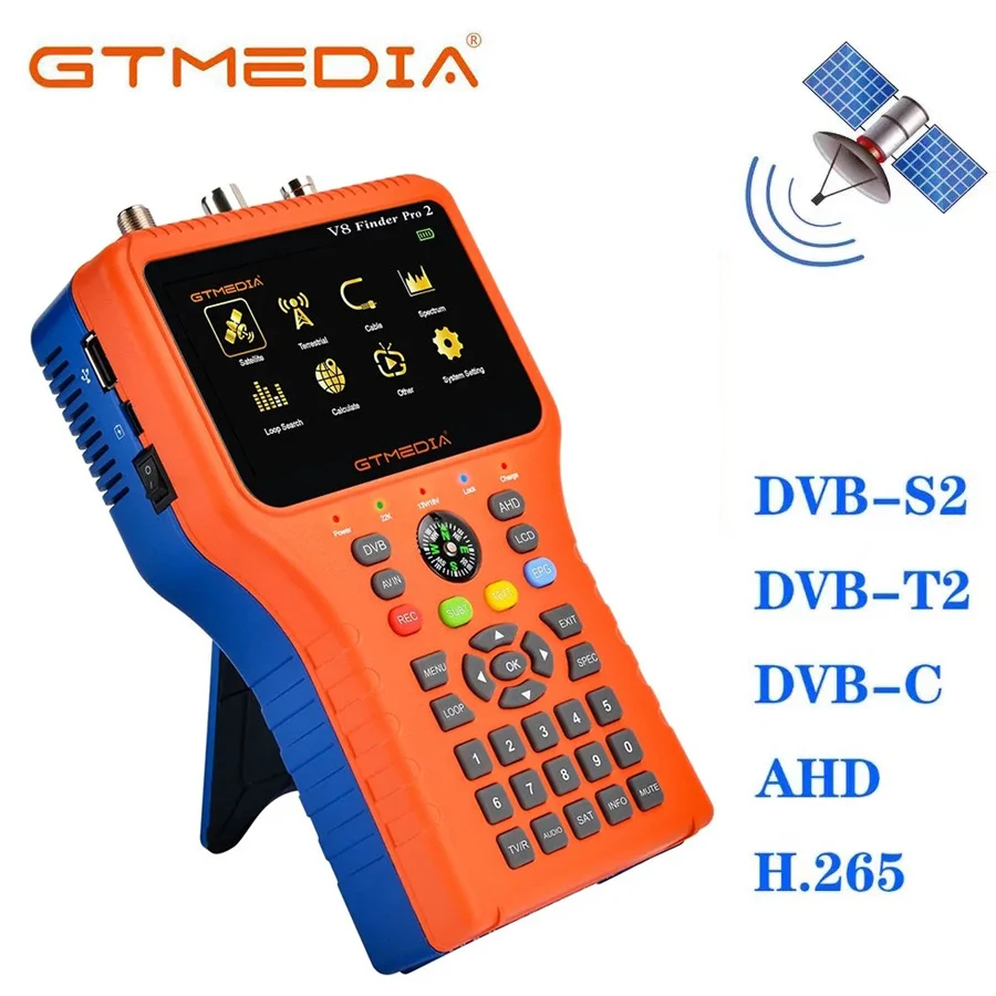GTMEDIA V8 Finder PRO 2 Приемник-искатель спутникового сигнала DVB-S2X/S2/S/T2/T/C AHD H.265
GTMEDIA V8 Finder PRO 2 Приемник-искатель спутникового сигнала DVB-S2X/S2/S/T2/T/C AHD H.265