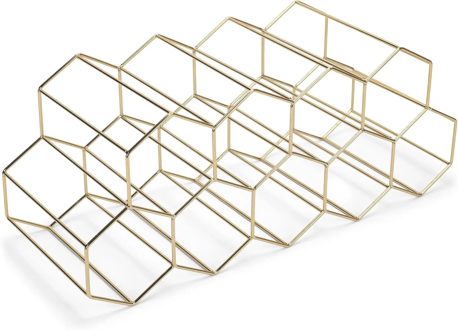 Nat & Jules Honeycomb Gold Tone Iron Металлическая настольная винная полка, большая - идеально подходит для кухонной столешницы, кладовой или шкафов
Nat & Jules Honeycomb Gold Tone Iron Металлическая настольная винная полка, большая - идеально подходит для кухонной столешницы, кладовой или шкафов