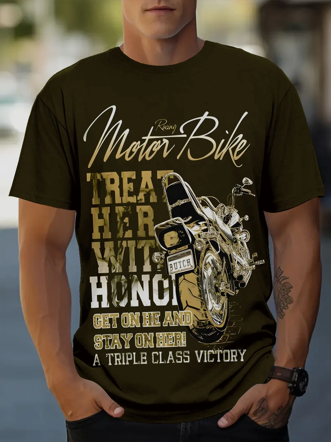 2024 New Racing Spirit Elements Printed T-Shirt Fashion Handsome Street Style Short-Sleeved Men's Summer Casual Clothing
2024 New Racing Spirit Elements Printed T-Shirt Fashion Handsome Street Style Short-Sleeved Men's Summer Casual Clothing