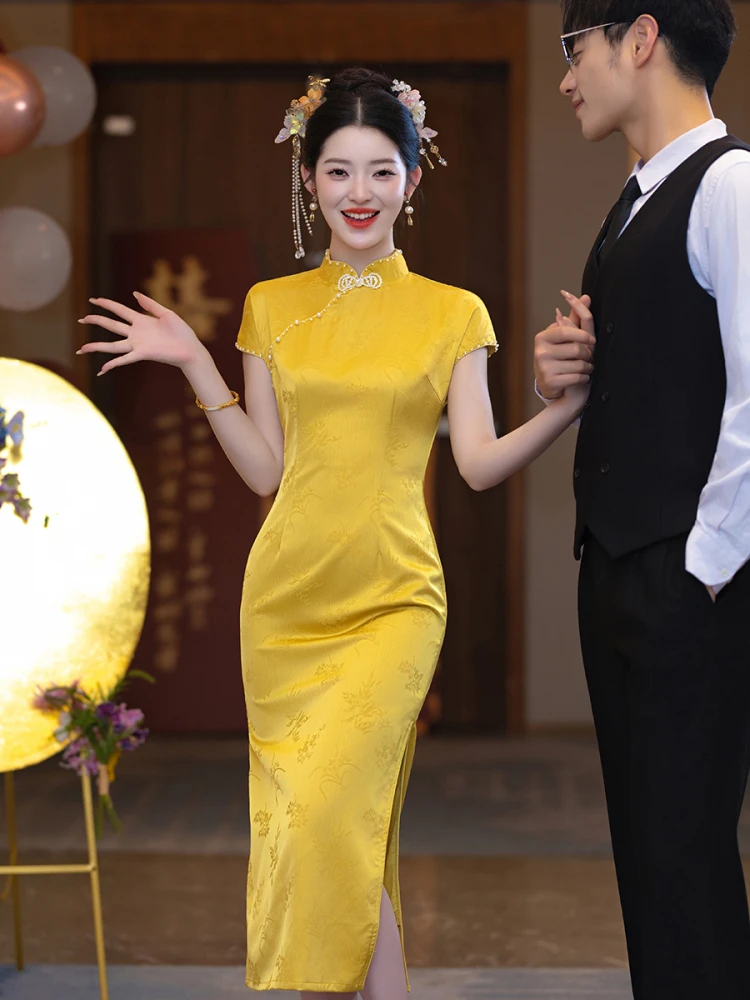 Yellow Wedding Dr New Chinese Sle Bride Morning Robe 2026 New High-End Daily Wearable Long ort Sve
Yellow Wedding Dr New Chinese Sle Bride Morning Robe 2026 New High-End Daily Wearable Long ort Sve